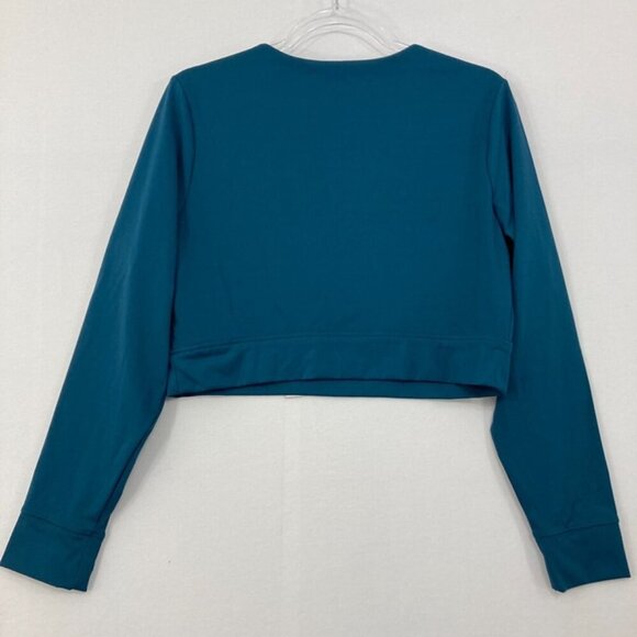 New Banana Republic Large Blue Scuba Nylon Fabric Compression Top - Picture 8 of 9